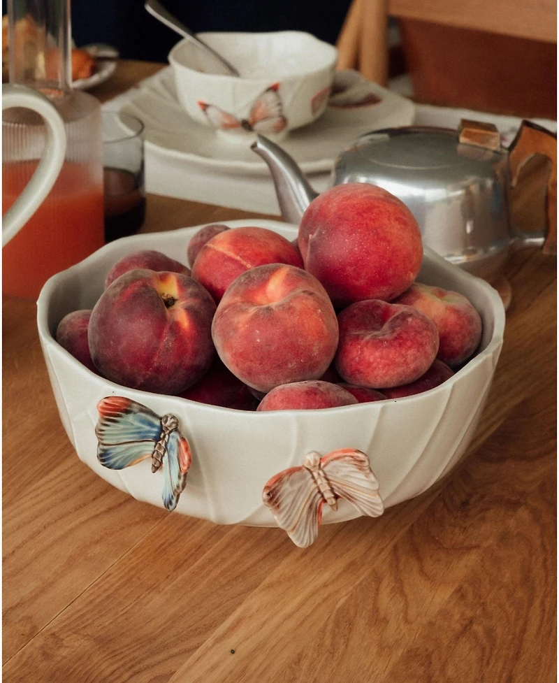 Bordallo Pinheiro Cloudy Butterflies By Claudia Schiffer Salad Bowl