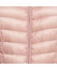 Pre-Owned Moncler Women's Pink Nylon Belted Puffer Jacket