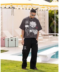 Loiter Men's Palm Spring Box T-Shirt Charcoal