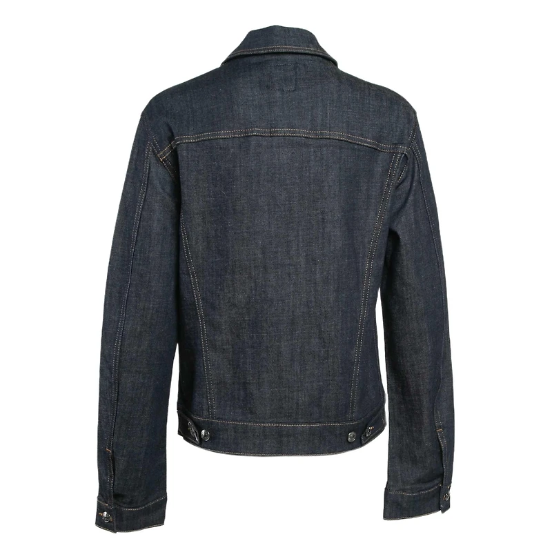 Pre-Owned Zadig & Voltaire Women's Pre-Owned Zadig and Voltaire Blue Denim Button Front Base Brut Jacket