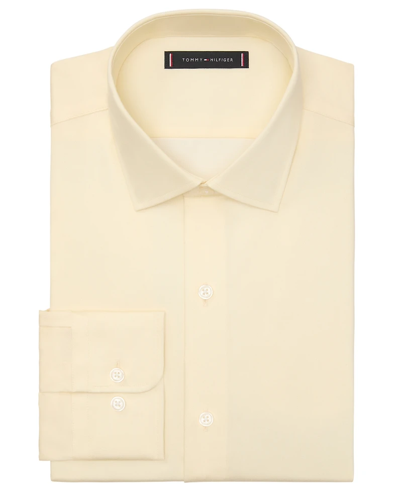 Tommy Hilfiger Men's Slim-Fit Stretch Twill Dress Shirt
