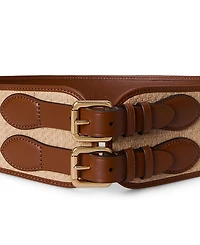 Lauren Ralph Double-Buckle Wide Belt