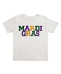 Sweet Wink Big Boys Mardi Gras Patch Short Sleeve T-Shirt