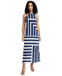 Donna Morgan Women's Crewneck Maxi Dress