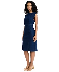 Donna Morgan Women's Sleeveless Denim Midi Dress