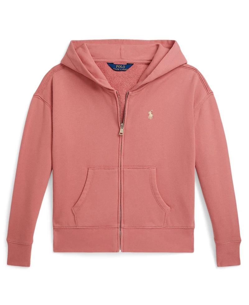 Polo Ralph Lauren Girls' 7-16 Full-Zip Long-Sleeve Hoodie