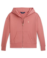Polo Ralph Lauren Girls' 7-16 Full-Zip Long-Sleeve Hoodie