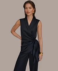 Donna Karan New York Women's Pinstripe Sleeveless Top