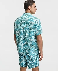 Mode of One Men's Liquid Camo Camp Swim Shirt, Macy's Exclusive