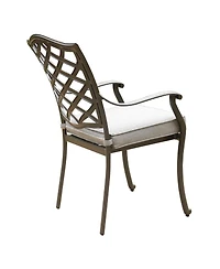 Mondawe 6 - Person 68" Long Aluminum Dining Set,6 Dining Arm Chairs & 1 Rectangular Table