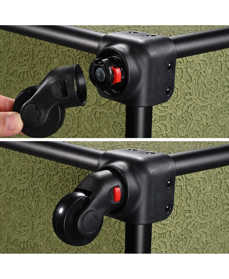 Byootique Makeup Train Case Trolley w/ Cube Case Cosmetic Organizer Rococo