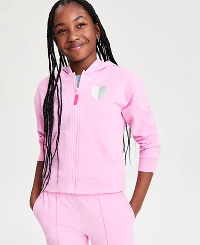 Epic Threads Girls' Xs-xl Heart Full-Zip Hoodie, Macy's Exclusive