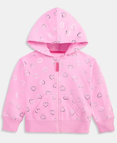 Epic Threads Toddler Girls' 12M-5T Metallic-Heart Hoodie, Macy's Exclusive