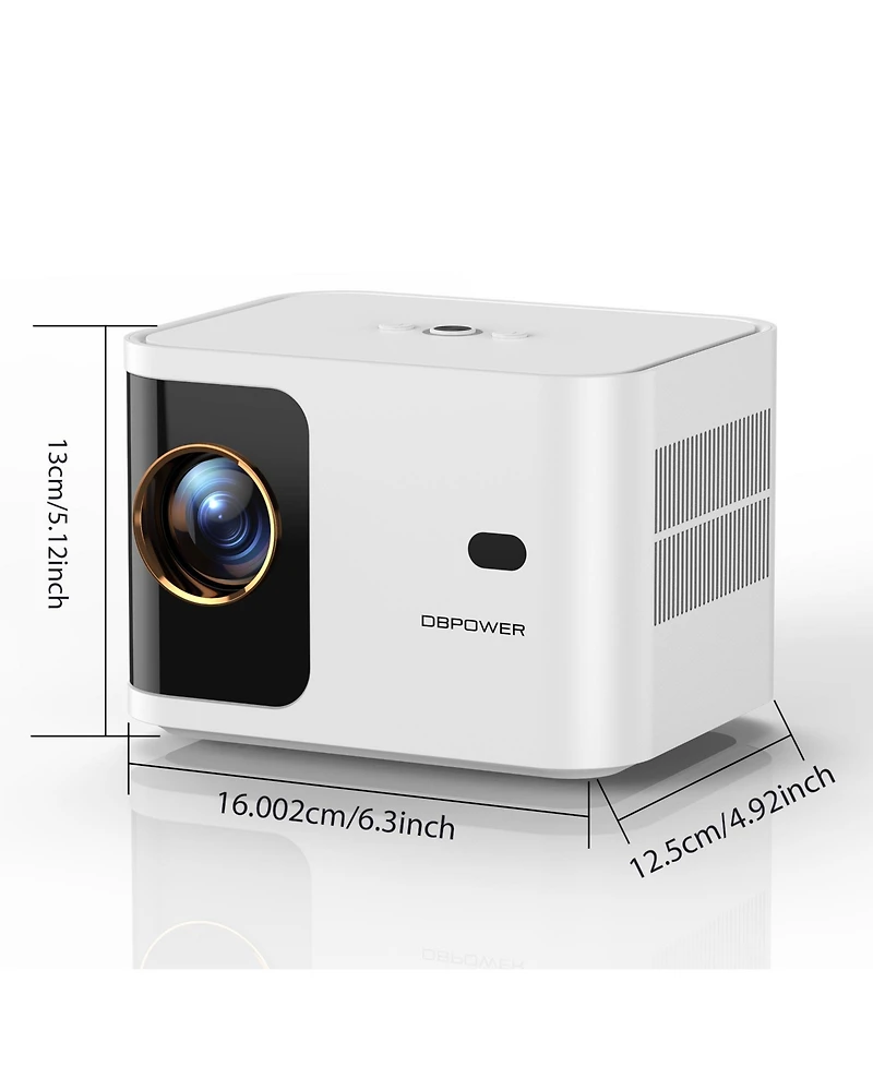 Zachvo 1080P Projector 4K Support, 5G WiFi Bluetooth, Outdoor With Full-Sealed Engine/Ppt/Zoom