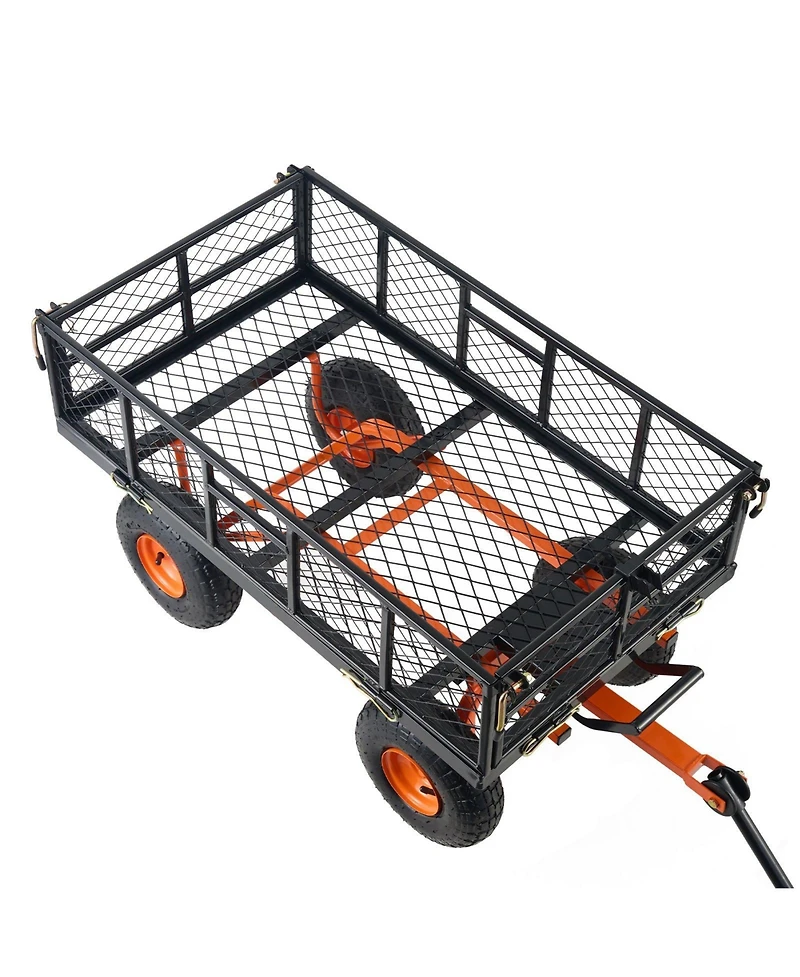 Mecale Garden Dump Cart, Dual-Function Handle, lb Load Capacity