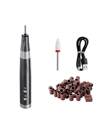 Mecale Cordless Nail Drill, 30,000RPM Variable Speed Rechargeable Nail E-File, Portable Manicure Tool with 50 Sanding Bands