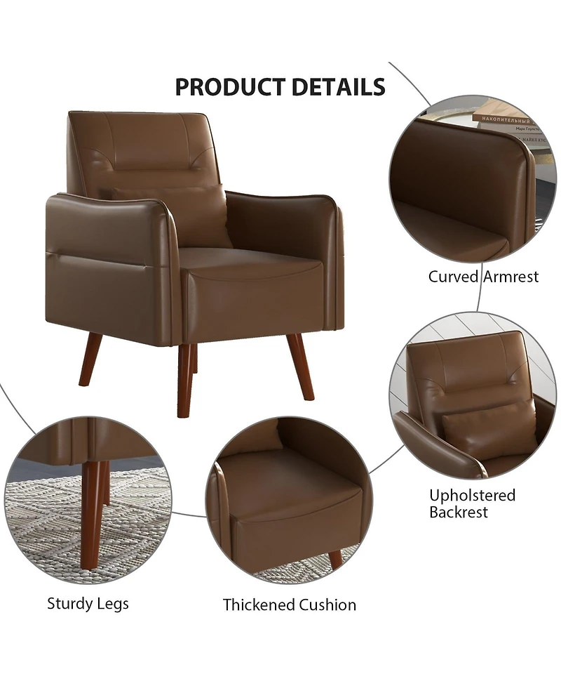 Boyel Living Accent Chair, Upholstered Arm Chair For Living Room Bedroom