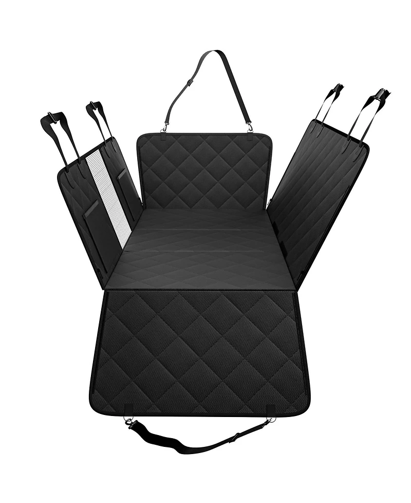 Cozito Dog Car Seat Extender | Hard-Bottom Hammock Bed, Mesh Window, 350 lb Support