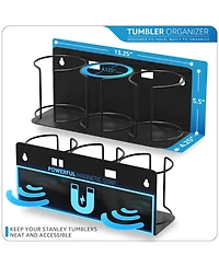 Sorbus Tumbler & Travel Mug Storage Rack - Versatile Organizer for Fridge, Oven