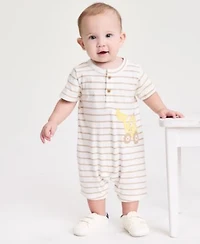 First Impressions Baby Boys Tractor Fun Cotton Striped Sunsuit Strap Sneakers Macys Exclusive