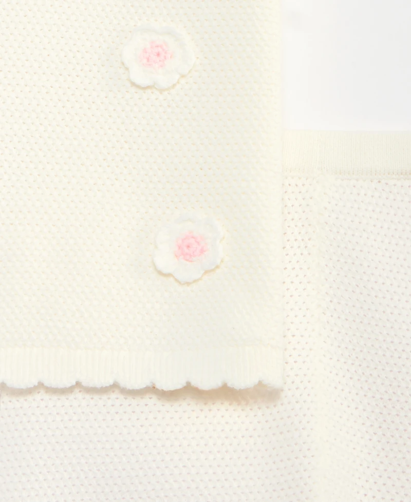 First Impressions Baby Girls' Crochet Floral Sweater-Knit Pants Set, Macy's Exclusive