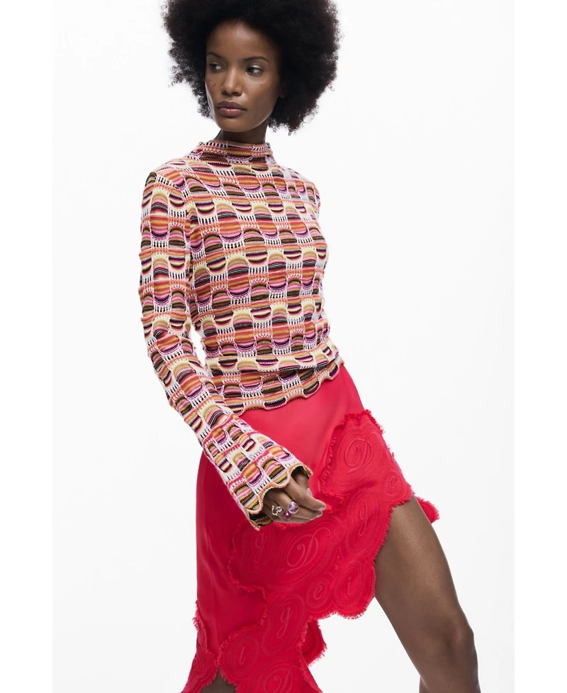 Desigual Women's Colorful knit sweater