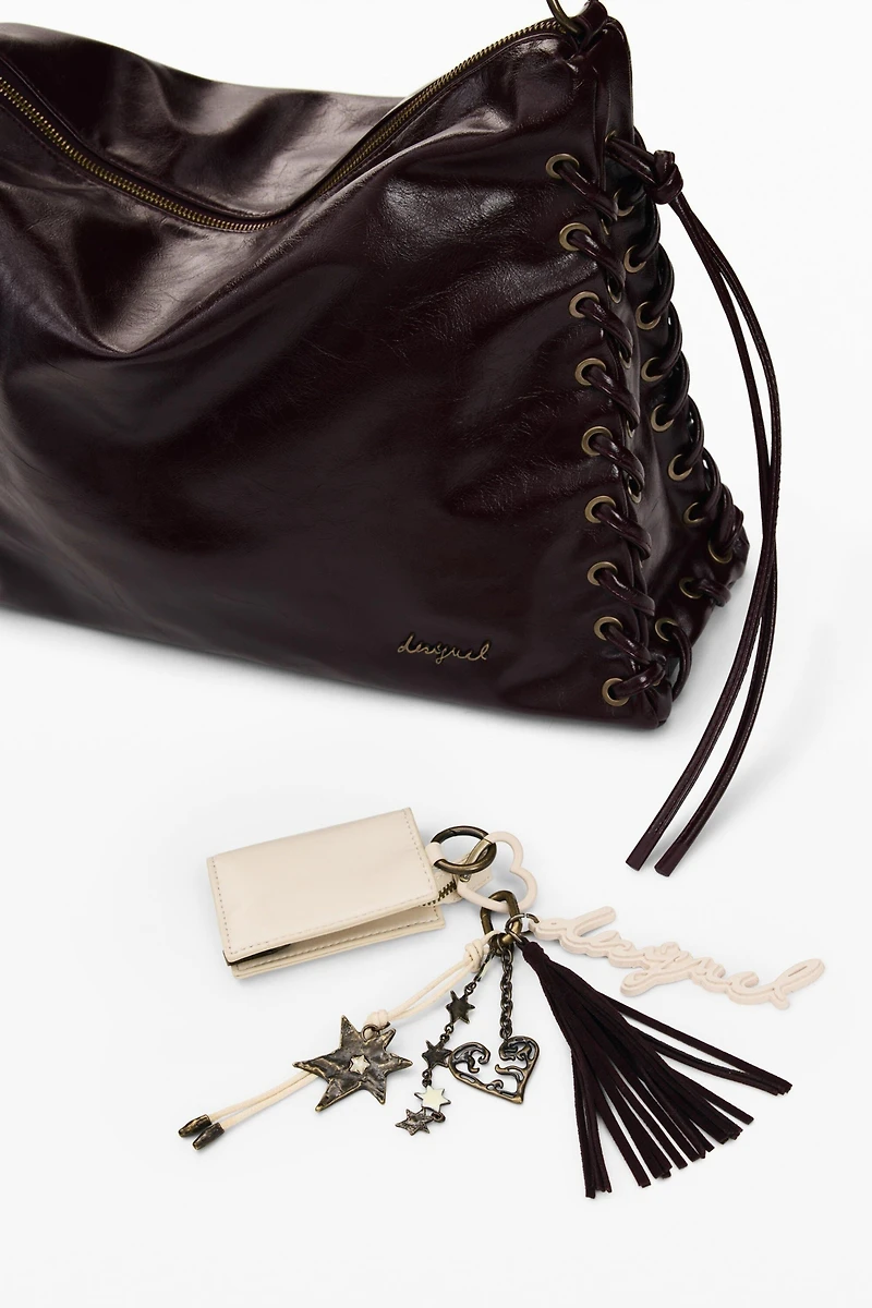 Desigual Women's Large shiny woven bag