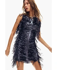 Desigual Women's Sequin fringe dress