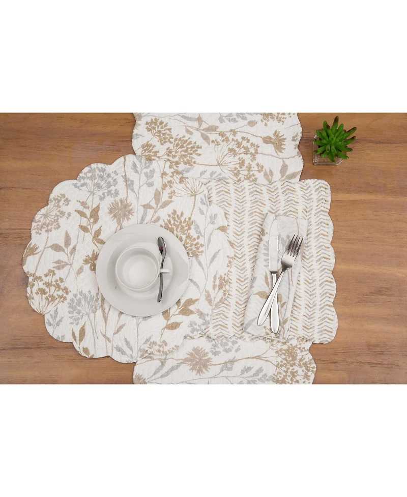 C&F Home Carmella Timeless Botanical Fields Quilted Table Runner 14" x 51
