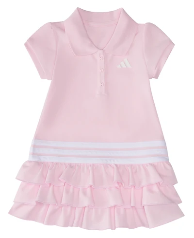 adidas Baby Girls' Ruffle Short-Sleeve Polo Dress and Bloomers, 2-Piece Set