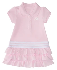adidas Baby Girls' Ruffle Short-Sleeve Polo Dress and Bloomers, 2-Piece Set