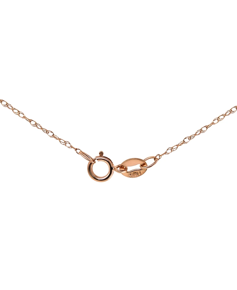 Macy's Rose Amethyst (2-1/3 ct. t.w.) & Diamond (1/20 ct. t.w.) Pendant Necklace in 14k Rose Gold