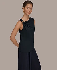 Donna Karan New York Women's Cowl Neck Top