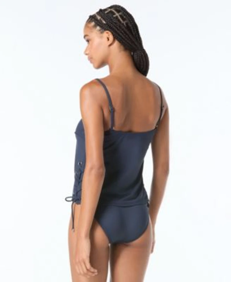 Michael Michael Kors Grommet Tankini Top Bikini Bottom