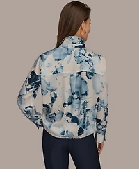 Donna Karan New York Women's Printed Long-Sleeve Top