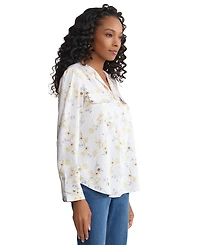 Jones New York Women's Simplified V-Neck Utility Top