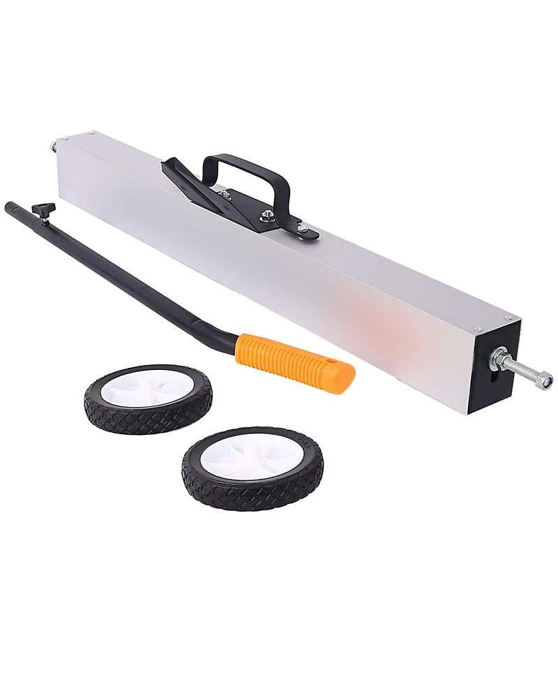 Flynama 36 Inch Heavy Duty Rolling Magnetic Sweeper with 30LB Capacity and Quick Release