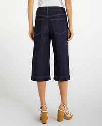 Liverpool Los Angeles Women's Denim Sailing Wide-Leg Capri Jeans