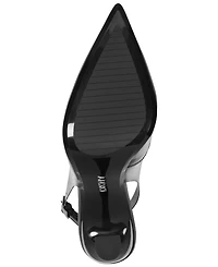Dkny Women's Cinette Vinyl Slingback Heels