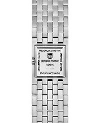 Frederique Constant Women's Manchette Silver-Tone Stainless Steel Bracelet Watch, 25.7mm