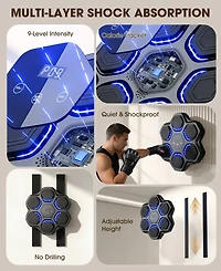 Sugift Music Boxing Machine Gym Fighting Equipment With Gloves