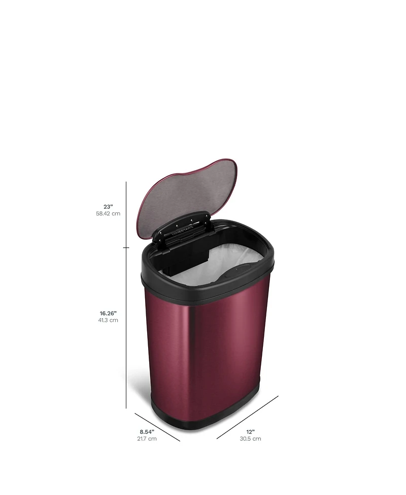 Ninestars Oval Motion Sensor Trash Can 3.9 Gallon