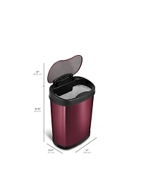 Ninestars Oval Motion Sensor Trash Can 3.9 Gallon