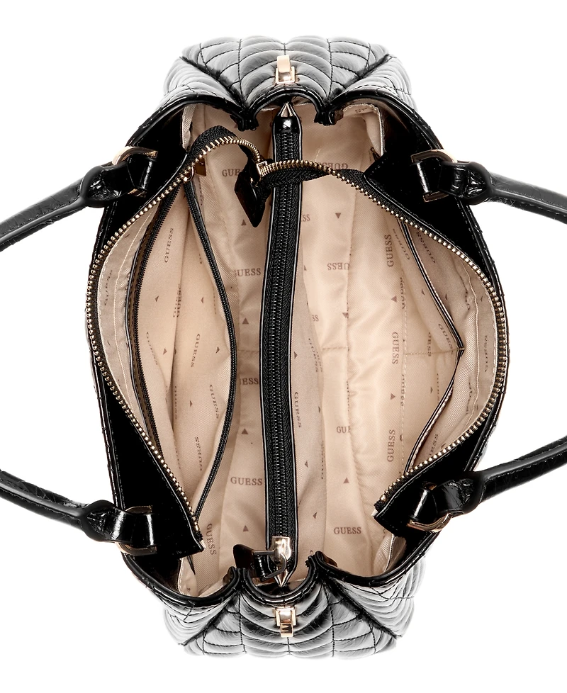 Guess Cheryl Triple Compartment Medium Satchel Bag