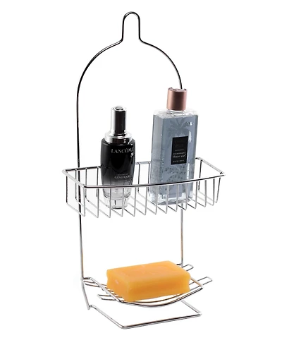 Basicwise Metal Wire Hanging Bathroom Shower Storage Rack