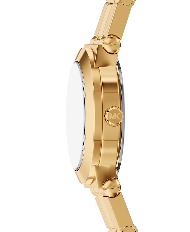 Michael Kors Women's Billie Three-Hand Gold-Tone Stainless Steel Watch, 26mm