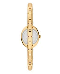 Michael Kors Women's Maude Three-Hand Gold-Tone Stainless Steel Watch, 21mm