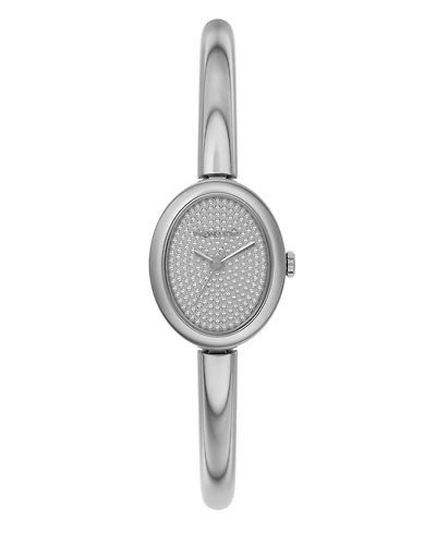 Michael Kors Women's Maude Three-Hand Silver-Tone Stainless Steel Watch, 21mm
