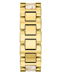 Michael Kors Women's Darrington Two-Hand Alabaster Acetate and Gold-Tone Stainless Steel Watch, 24mm