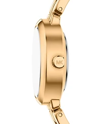 Michael Kors Women's Maude Three-Hand Gold-Tone Stainless Steel Watch and Bracelet Set, 21MM